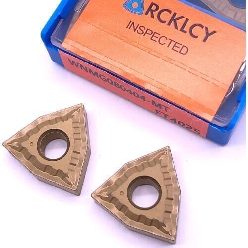 10pcs RCKLCY WNMG080404 MT FT4025 Lathe Tool out Carbide Tool Metal Turning Tool Milling Cutter CNC Product WNMNG080404