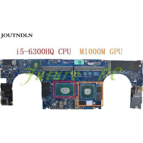 JOUTNDLN FOR Dell Precision 5510 Laptop Motherboard DDR4 7P3HH LA-C361P 07P3HH CN-07P3HH W/ i5-6300HQ CPU M1000M GPU Test work