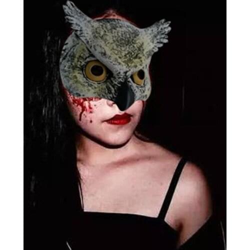 Halloween Cosplay Animal Owl Latex Mask Horror Rave Fancy Dress Masquerade Carnival Party Mask Cat Woman Cosplay Face Mask