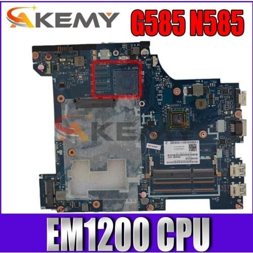 Akemy 11S90000582 laptop motherboard for lenovo ideapad G585 N585 QAWGE LA-8681P EM1200 DDR3 free shipping