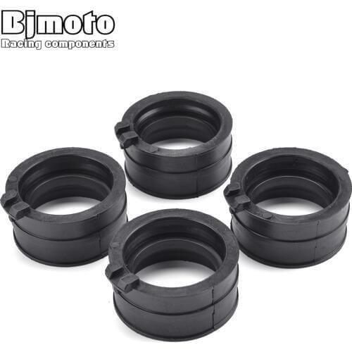 BJMOTO Motorcycle Carburetor Adapter Inlet Intake Pipe Rubber Mat For Honda 16211-MV9-670 16211MV9670 CBR600 CBR600F2 CBR 600