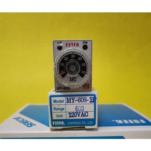 MY-60S-2P-220V brand new original imported Taiwan FOTEK timer