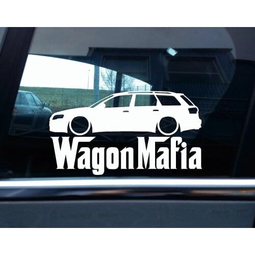 For Lowered Audi A4, RS4 avant (B7) WAGON MAFIA Silhouette sticker