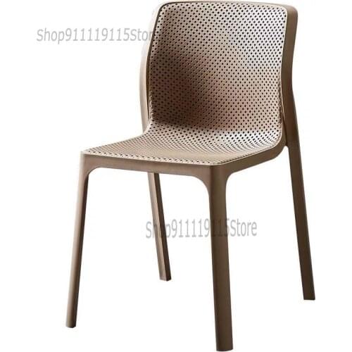 Nordic Plastic Chair Leisure Outdoor Chair Designer Chair Simple Dining Chair Coffee Chair Negotiation Chair Computer Chair Adul