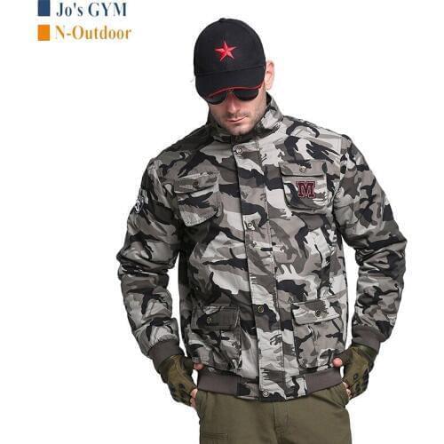 New Outdoor Military Tactical Jackets Men Thicken Cotton Camouflage Coats Plus Size Casual Winter Training Camping Hiking Jacket