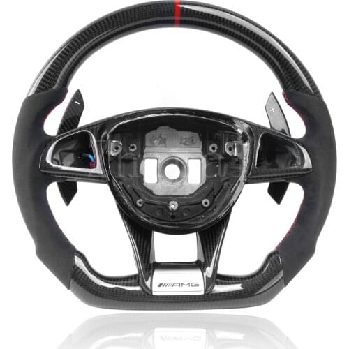 Custom Carbon Fiber and Italy Alcantara For Mercedes Benz AMG Assembly W212 W213 W211 E300 W202 W204 W205 A45 C E Class C63S