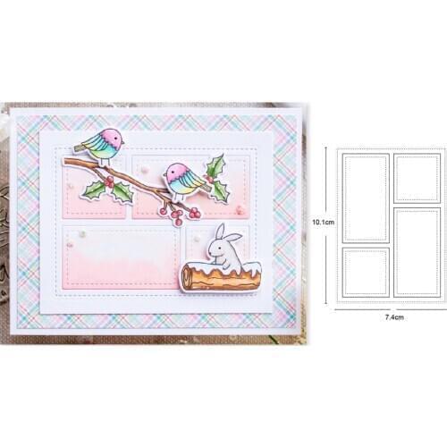 Frame background Metal Cutting Dies DIY Scrapbooking Paper Cards Stencil Embossing Decorative Craft die new 2020