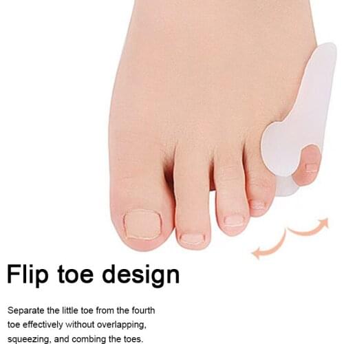 Toe Separator Bone Corrector Straightener Silicone Gel Foot Finger Protector Bunion Adjuster Feet Massager Toe Spacer Separation