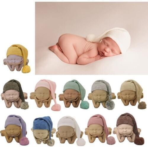 2020 Newborn Photography Props Hat Beanie Propshoot for Photography New Born Baby Boys Girls Accessories