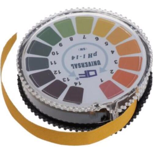 1 Roll 1-14 PH Test Paper Roll 5m Indicator Paper Universal Laboratory Test Paper For Alkaline Acid Testing Measuring Mayitr