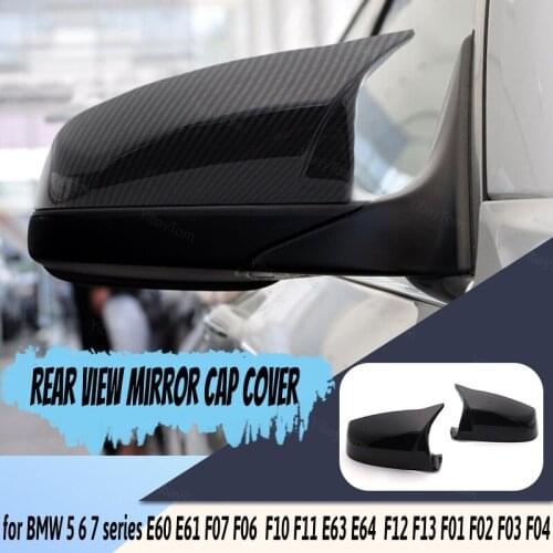 M Style Replacement Horn Shape Side Mirror Cover for BMW 5 6 7 Series F07 F06 F10 F11 F12 F13 F01 F02 F03 F04