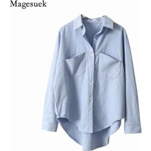 2020 Spring Women Summer Blouse Korean Long Sleeve Vintage Women Shirts Blusas Roupa Womens Tops and Blouses Female Tops 6658 50