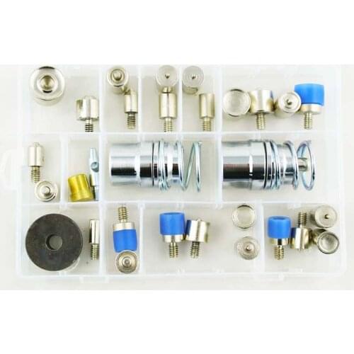 Rivet Punch Grommet Eyelet Metal Snap Cover Button Tools 13 Dies Full Set Kit for Press Machines