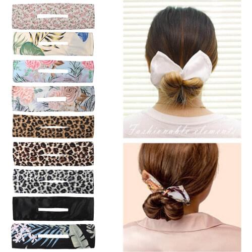Knotted Deft Bun Maker, Print Hair Bands, Headband Braider, Easy To Use