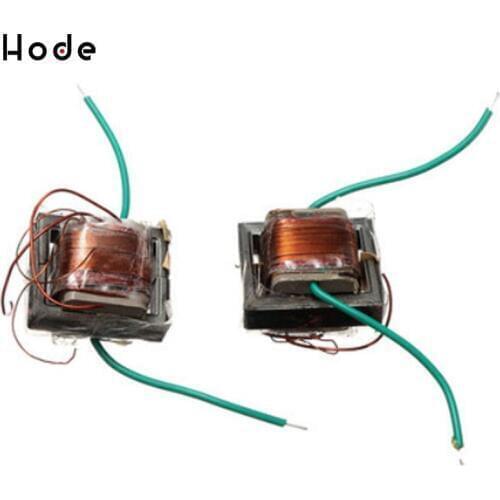 2 Pcs 10KV High Frequency High Voltage Transformer Booster Coil Inverter