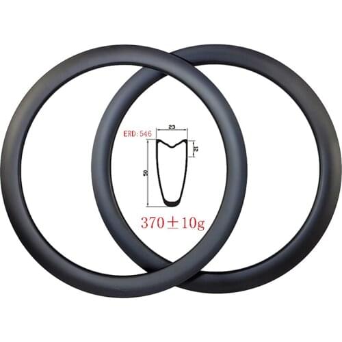 700c 50mm x 23mm Tubular disc brake carbon rims 23mm wide gravel UD 3K 12K matte glossy 18H 20H 24H 28H 32H All Road Bike Wheels
