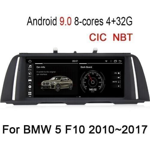 Android 9.0 8 cores 4+32G Car multimedia Player Navigation GPS radio For BMW 5 F10 2010~2017 Original CIC NBT