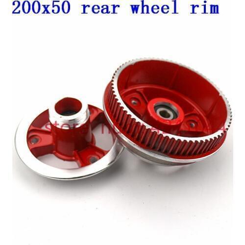 Free shipping 8 inch Mini Electric scooter rear wheel hub 200X50 rear wheel aluminum alloy synchronous belt rim steel