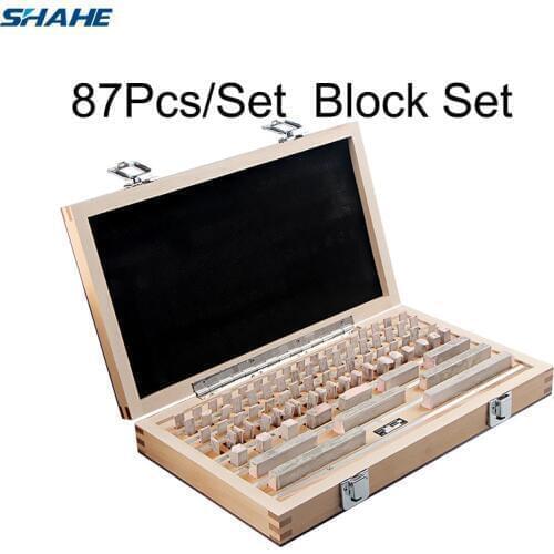 Shahe Block Gauge 87Pcs/Set 1 grade 0 grade Caliper Block gauge Inspection Block Gauge Measurement Instruments