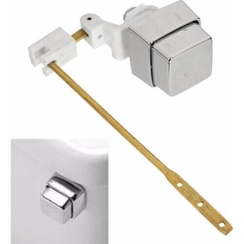 Side Mount Master Plumber Toilet Tank Lever Flush Handle Brass Arm Push Button