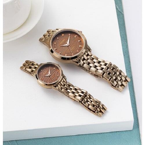 2021 European style Couple Watch Quartz Wristwatch Fashion Business Casual lovers Watch Men Watch for Women Waterproof Watches