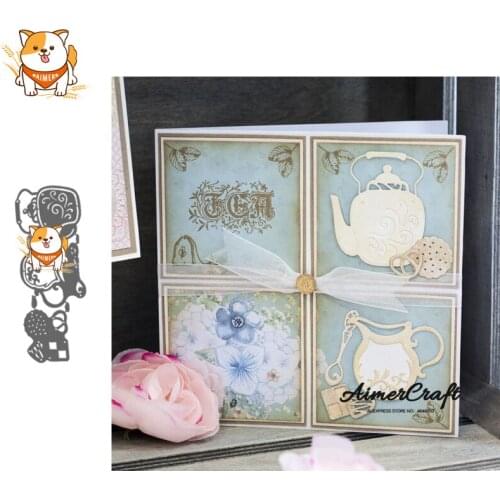 Teacup Kettle Pot Metal Cutting Dies Scrapbooking Stencil For DIY Paper Card Decorative Embossing Die Cut Craft Dies New 2019