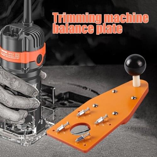 Woodworking Wood Edge Cutter Balance Board Carpenter Trimmer Router Base Flip Plate Engraving Milling Machine Table Chamfering