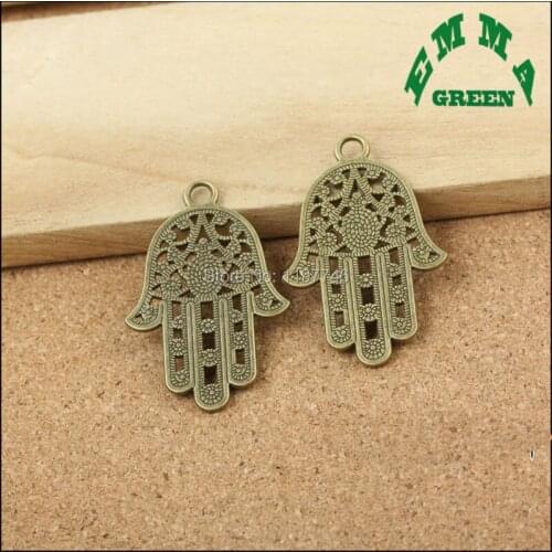 Fatima Hands various Antique Bronze Large Hamsa Hand Charms Pendants for DIY Jewelry Making Findings The Hamasa Hand Hamesh Hand