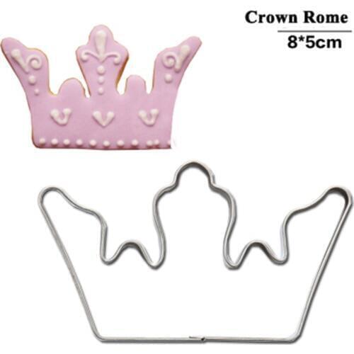 Court Crown Style Mousse Cookie Press Cutter Mould Biscuit Stamp Cake Mold Stainless Steel Pasta Tools Kitchen Accessories