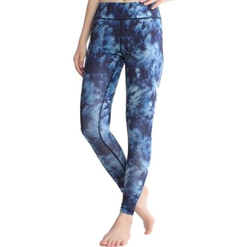 Leggings Sport women Fitness Tie-dyed High Waist Stretch Strethcy Fitness Leggings Active Pant Butt Lift Tights Leggings штаны