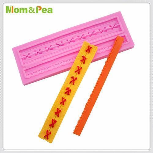 Mom&Pea MPA1852 Deco Tape Shaped Silicone Mold Cake Decoration Fondant Cake 3D Mold Food Grade