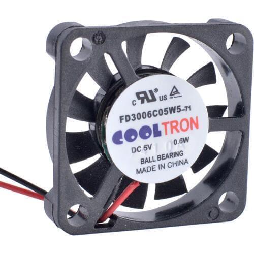 COOLING REVOLUTION FD3006C05W5 3006 30mm 30x30x6mm 5V 0.6W Ultra-thin micro cooling fan