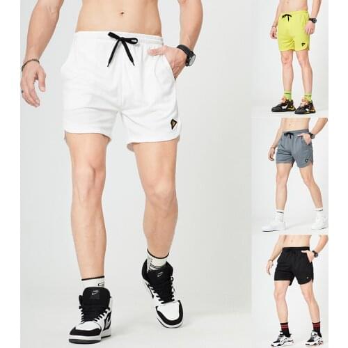 2021 New Shorts Men Casual Sportswear Quick-dry Breathable Sweat Shorts Mens Gym Sweatshorts RunningJogger Summer Beach Shorts