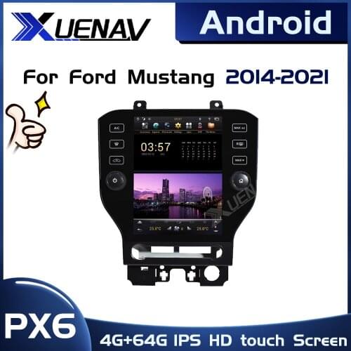 PX6 system For ford mustang S1M S2A S3A S3M radio 2014 2015 2016 2017 2018 2019 2020 2021 GPS Navigation stereo Player Car radio
