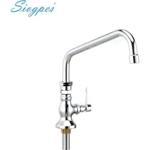 Single Handle Deck Mounted Kitchen Sink Faucet with Swing Spout