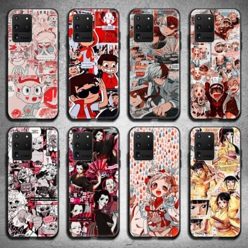 TOPCASHOP Japanese Anime Collection Phone Case for Samsung S20 plus Ultra S6 S7 edge S8 S9 plus S10 5G lite 2020