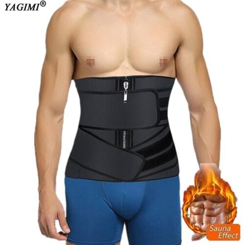 Waist Trainer for Man Sauna Sweat Belt Body Suit Shaper Corset Workout Fitness Fat Burning Weight Lose Shapewear Fajas Cincher