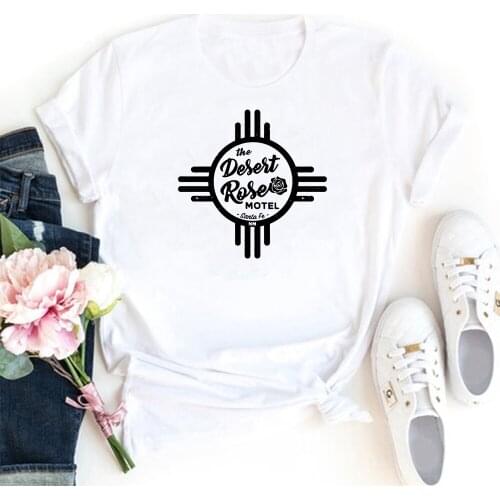 The Deseit Rose Motel Tshirt Women Casual Cotton Women T Shirt Fashion Funny Letter Tee Shirt Femme Aesthetic Camiseta Mujer