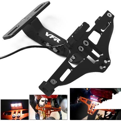For Honda VFR 750 VFR750 1991-1997 VFR 800 F VFR800 F 2002-2015 Rear License Plate Frame Licence Holder Motorcycle Number Plate