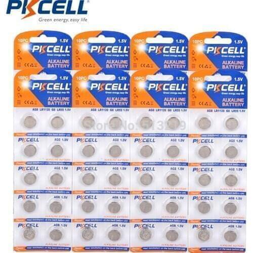 0% Mercury 80Pcs G8 Batteries 1.5V AG8 LR55 191 L1120 391 LR1121 Alkaline Button Cell Battery