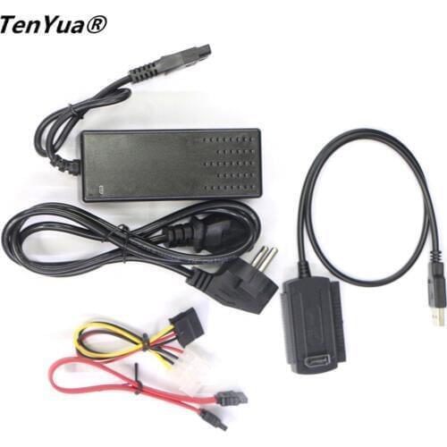 1 Sets USB 2.0 to IDE SATA S-ATA 2.5 "3.5" HD HDD Hard Drive Adapter Converter + Power Cable OTB EU Plug