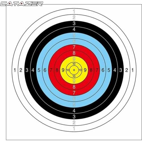 10Pcs Full Ring Arrow Bow Shooting Target Faces Accurate Prop Archery Darts Paper Durable Practice Archery Target Paper