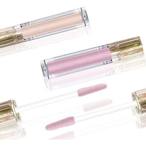 10 Pieces Pearl Glitter Lip Gloss Wholesale Cosmetics Glossy Lipgloss Pigment Vegan Packaging Gold Private Label No Brand