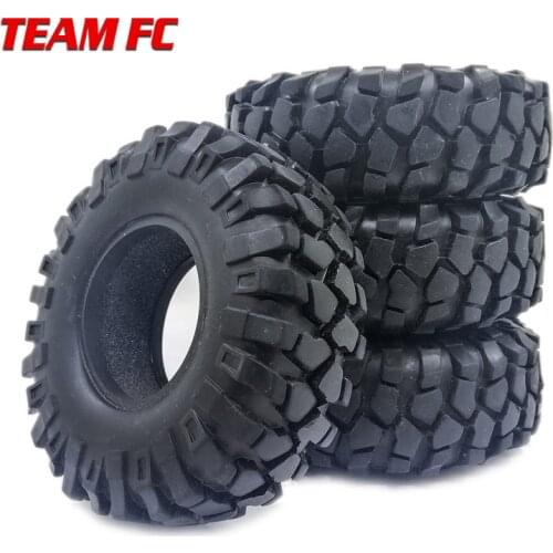 4PCS 108MM 109mm 1.9" Rubber Rocks Tyres / Wheel Tires for 1:10 RC Rock Crawler Axial SCX10 90046 TRX-4