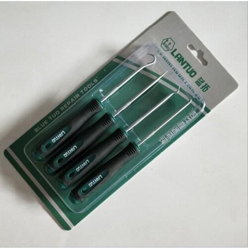 4Pcs/Set 160mm Durable Car Hook Oil Seal O-Ring Seal Remover Pick Set Craft Hand Tools
