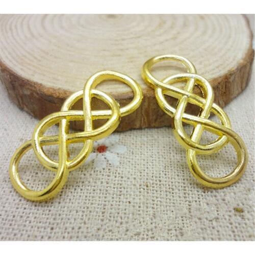5pcs 33x13 Gold Color Plated Double 8 Connector DIY Handmade Jewelry Accessories