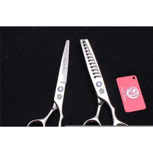 6" 17cm 440C Purple Dragon Hairdressers Scissors Cutting Shears Thinning Scissors Professional Hair Scissors Styling Tool Z2000