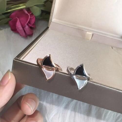 925 Sterling Silver 2020 New Trend Curve Fashion Shell Fan Rings For Men Women Party Jewelry