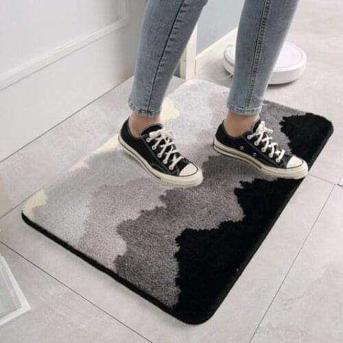 Abstract Mountain Bathroom Toilet Foot Pad Home Living Room Bedroom Kitchen Entrance Doormat Water Absorbent Non-Slip Floor Mat