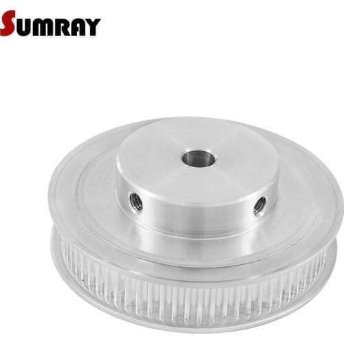 SUMRAY 3M 72T Aluminum Motor Pulley 8/10/12/14/15/19/20mm Inner Bore Timing Pulley 11mm Belt Width Synchronous Wheel Pulley